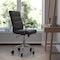 Flash Furniture Black LeatherSoft Roller Wheel Executive Chair GO-2286M-BK-RLB-GG - alternate 1